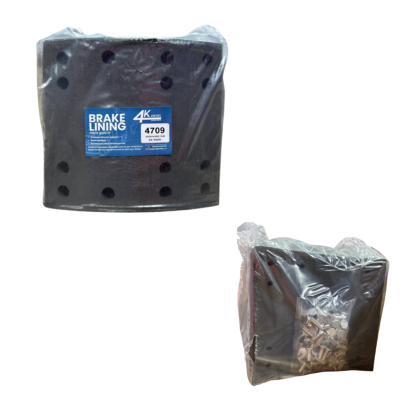 BANDAS DE FRENO ENCAVA, MOD, 3100 M.B.  TRASERO SET 8PCS